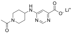6-[(1-acetylpiperidin-4-yl)amino]pyrimidine-4-carboxylic acid lithium salt