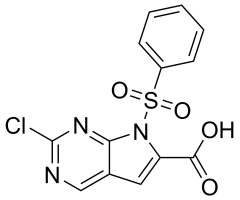 7-(benzenesulfonyl)-2-chloro-7H-pyrrolo[2,3-d]pyrimidine-6-carboxylic acid