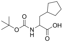 2-((tert-butoxycarbonyl)amino)-3-cyclopentylpropanoic acid
