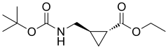 ethyl (1r,2r)-rel-2-(boc-aminomethyl)cyclopropanecarboxylate