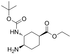 ethyl (1S,3R,4R)-4-amino-3-{[(tert-butoxy)carbonyl]amino}cyclohexane-1-carboxylate