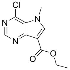 ethyl 4-chloro-5-methyl-5H-pyrrolo[3,2-d]pyrimidine-7-carboxylate
