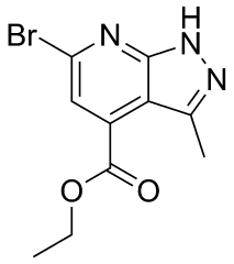 ethyl 6-bromo-3-methyl-1H-pyrazolo[3,4-b]pyridine-4-carboxylate
