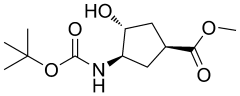 methyl (1S,3R,4R)-3-{[(tert-butoxy)carbonyl]amino}-4-hydroxycyclopentane-1-carboxylate