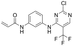 N-(3-{[2-chloro-5-(trifluoromethyl)pyrimidin-4-yl]amino}phenyl)prop-2-enamide