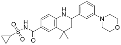 N-(cyclopropanesulfonyl)-4,4-dimethyl-2-[3-(morpholin-4-yl)phenyl]-1,2,3,4-tetrahydroquinoline-6-carboxamide