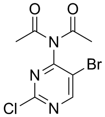 N-acetyl-N-(5-bromo-2-chloropyrimidin-4-yl)acetamide