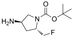 tert-butyl (2S,4R)-4-amino-2-(fluoromethyl)pyrrolidine-1-carboxylate