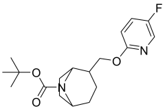 tert-butyl 2-{[(5-fluoropyridin-2-yl)oxy]methyl}-8-azabicyclo[3.2.1]octane-8-carboxylate