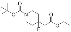 tert-butyl 4-(2-ethoxy-2-oxoethyl)-4-fluoropiperidine-1-carboxylate