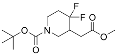 tert-butyl 4,4-difluoro-3-(2-methoxy-2-oxoethyl)piperidine-1-carboxylate