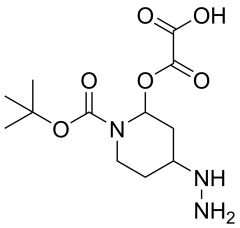 tert-butyl 4-hydrazineylpiperidine-1-carboxylate hemioxalate