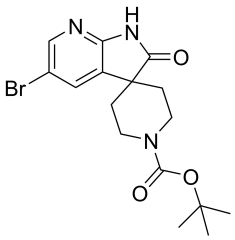 tert-butyl 5'-bromo-2'-oxo-1',2'-dihydrospiro[piperidine-4,3'-pyrrolo[2,3-b]pyridine]-1-carboxylate