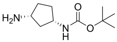 racemic tert-butyl N-[(1S,3R)-3-aminocyclopentyl]carbamate