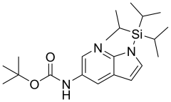 tert-butyl N-{1-[tris(propan-2-yl)silyl]-1H-pyrrolo[2,3-b]pyridin-5-yl}carbamate