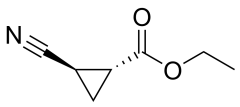 trans-ethyl (1R,2R)-2-cyanocyclopropane-1-carboxylate