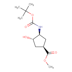 methyl (1R,3S,4S)-3-{[(tert-butoxy)carbonyl]amino}-4-hydroxycyclopentane-1-carboxylate