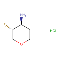 (3R,4S)-3-fluorooxan-4-amine hydrochloride