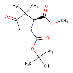 1-tert-butyl 2-methyl 3,3-dimethyl-4-oxopyrrolidine-1,2-dicarboxylate