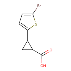 (1S,2S)-rel-2-(5-bromothiophen-2-yl)cyclopropane-1-carboxylic acid