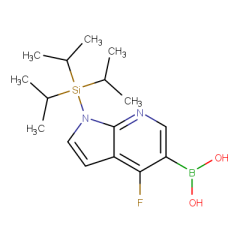 {4-fluoro-1-[tris(propan-2-yl)silyl]-1H-pyrrolo[2,3-b]pyridin-5-yl}boronic acid
