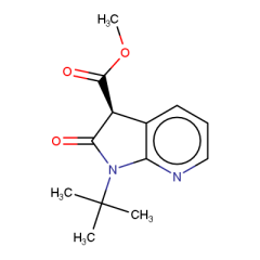 methyl 1-tert-butyl-2-oxo-1H,2H,3H-pyrrolo[2,3-b]pyridine-3-carboxylate