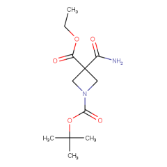 1-tert-butyl 3-ethyl 3-carbamoylazetidine-1,3-dicarboxylate
