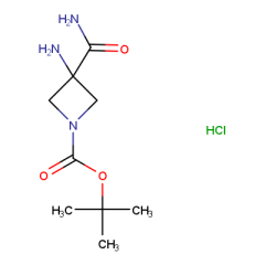 tert-butyl 3-amino-3-carbamoylazetidine-1-carboxylate hydrochloride