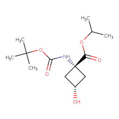 isopropyl trans-1-((tert-butoxycarbonyl)amino)-3-hydroxycyclobutane-1-carboxylate