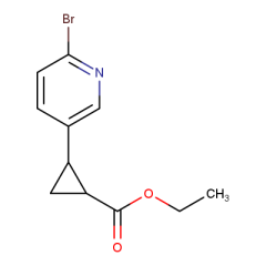 ethyl (1S,2S)-rel-2-(6-bromopyridin-3-yl)cyclopropane-1-carboxylate
