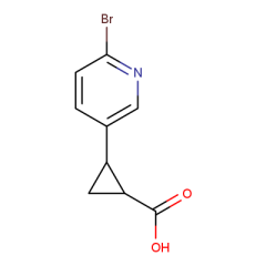 (1S,2S)-rel-2-(6-bromopyridin-3-yl)cyclopropane-1-carboxylic acid