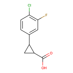 (1R,2R)-rel-2-(4-chloro-3-fluorophenyl)cyclopropane-1-carboxylic acid