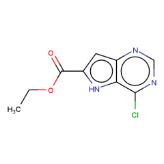 ethyl 4-chloro-5H-pyrrolo[3,2-d]pyrimidine-6-carboxylate