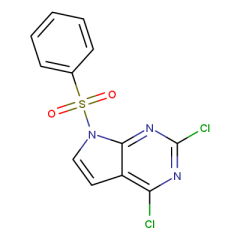 7-(benzenesulfonyl)-2,4-dichloro-7H-pyrrolo[2,3-d]pyrimidine