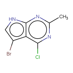5-bromo-4-chloro-2-methyl-7H-pyrrolo[2,3-d]pyrimidine