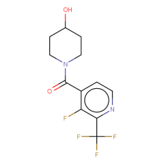 1-[3-fluoro-2-(trifluoromethyl)pyridine-4-carbonyl]piperidin-4-ol
