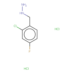 [(2-chloro-4-fluorophenyl)methyl]hydrazine dihydrochloride