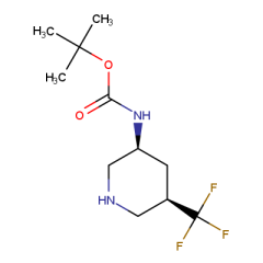 tert-butyl N-[(3S,5R)-5-(trifluoromethyl)piperidin-3-yl]carbamate