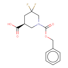 1-[(benzyloxy)carbonyl]-5,5-difluoropiperidine-3-carboxylic acid