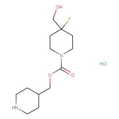 (piperidin-4-yl)methyl 4-fluoro-4-(hydroxymethyl)piperidine-1-carboxylate hydrochloride