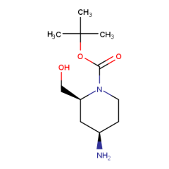 tert-butyl (2S,4R)-rel-4-amino-2-(hydroxymethyl)piperidine-1-carboxylate