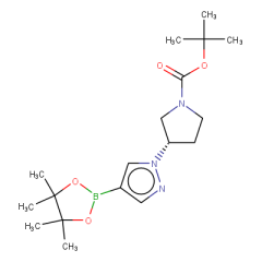 tert-butyl 3-[4-(tetramethyl-1,3,2-dioxaborolan-2-yl)-1H-pyrazol-1-yl]pyrrolidine-1-carboxylate