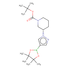 tert-butyl 3-[4-(tetramethyl-1,3,2-dioxaborolan-2-yl)-1H-pyrazol-1-yl]piperidine-1-carboxylate