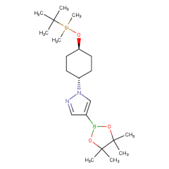1-[(1r,4r)-4-[(tert-butyldimethylsilyl)oxy]cyclohexyl]-4-(4,4,5,5-tetramethyl-1,3,2-dioxaborolan-2-yl)-1H-pyrazole