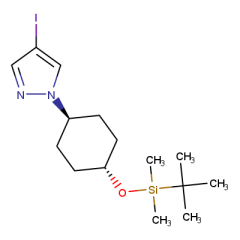 1-(trans-4-((tert-butyldimethylsilyl)oxy)cyclohexyl)-4-iodo-1H-pyrazole