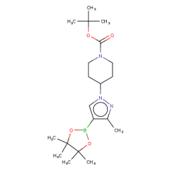 tert-butyl 4-[3-methyl-4-(tetramethyl-1,3,2-dioxaborolan-2-yl)-1H-pyrazol-1-yl]piperidine-1-carboxylate