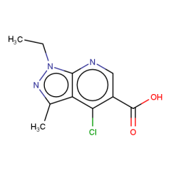 4-chloro-1-ethyl-3-methyl-1H-pyrazolo[3,4-b]pyridine-5-carboxylic acid