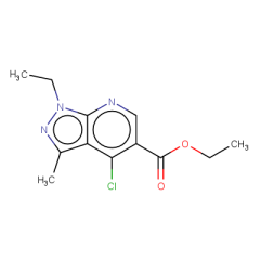 ethyl 4-chloro-1-ethyl-3-methyl-1H-pyrazolo[3,4-b]pyridine-5-carboxylate