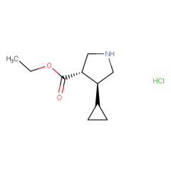 ethyl trans-4-cyclopropylpyrrolidine-3-carboxylate hydrochloride