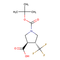 (3R,4R)-1-[(tert-butoxy)carbonyl]-4-(trifluoromethyl)pyrrolidine-3-carboxylic acid